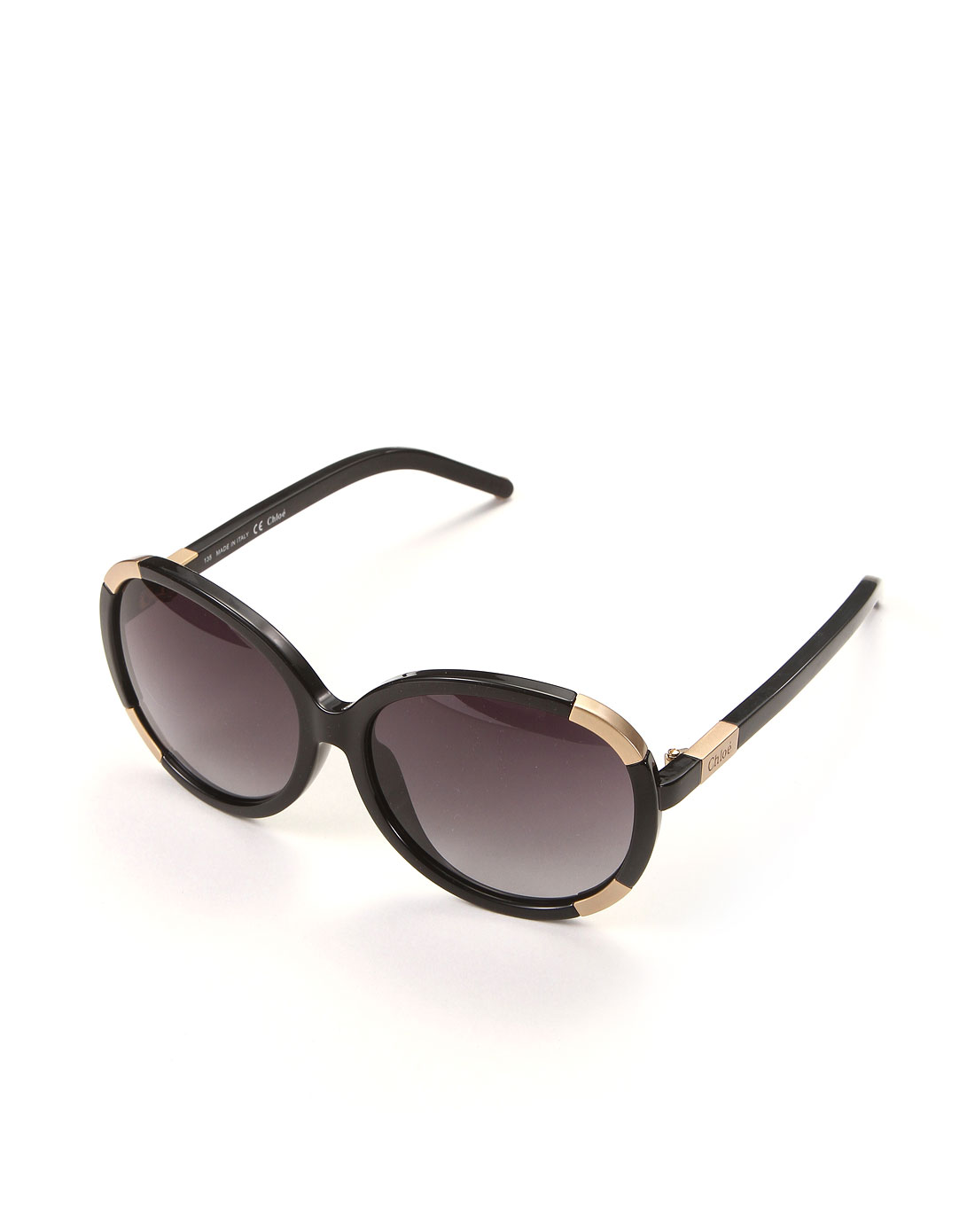 chloe 女款优雅知性板材全框太阳眼镜黑色