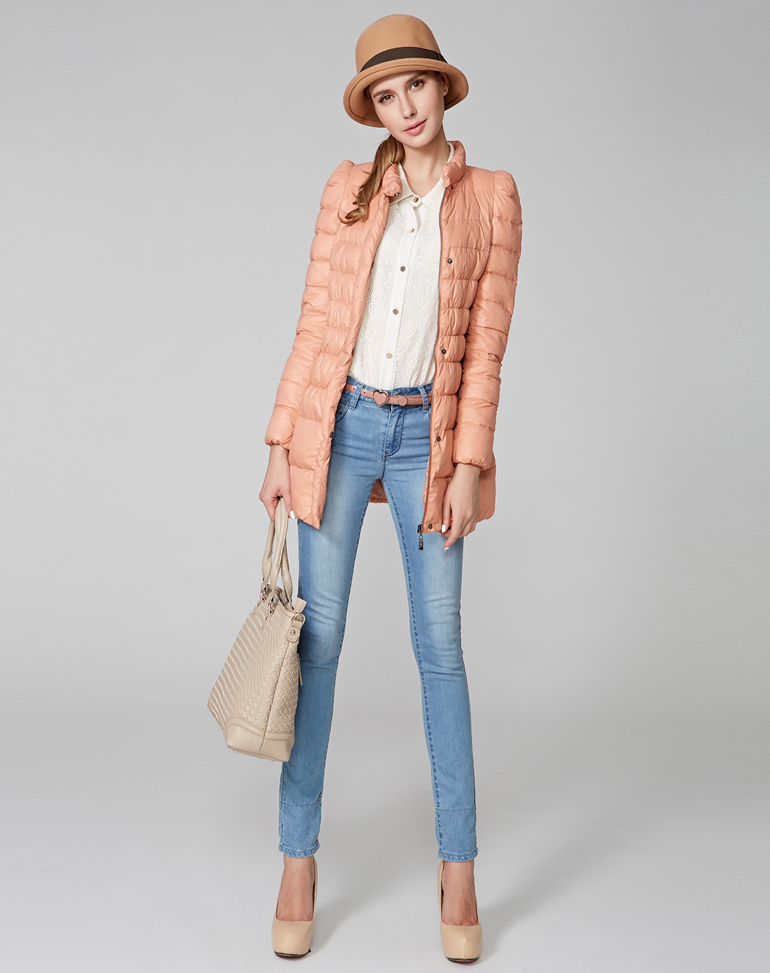 osa肉粉色白鸭绒内胆羽绒服sy310224300a_唯品会