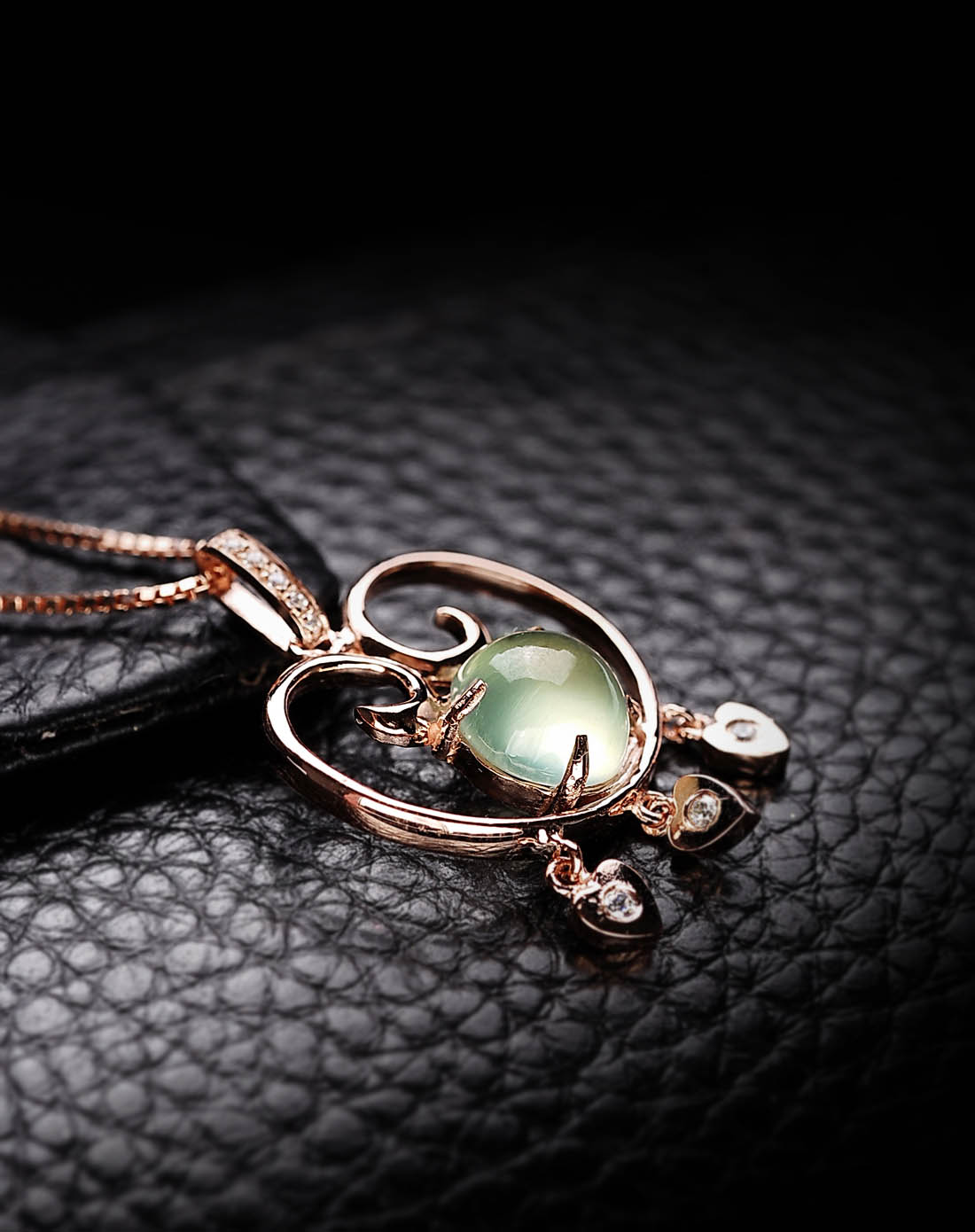 生命之光.葡萄石吊坠(附证书)