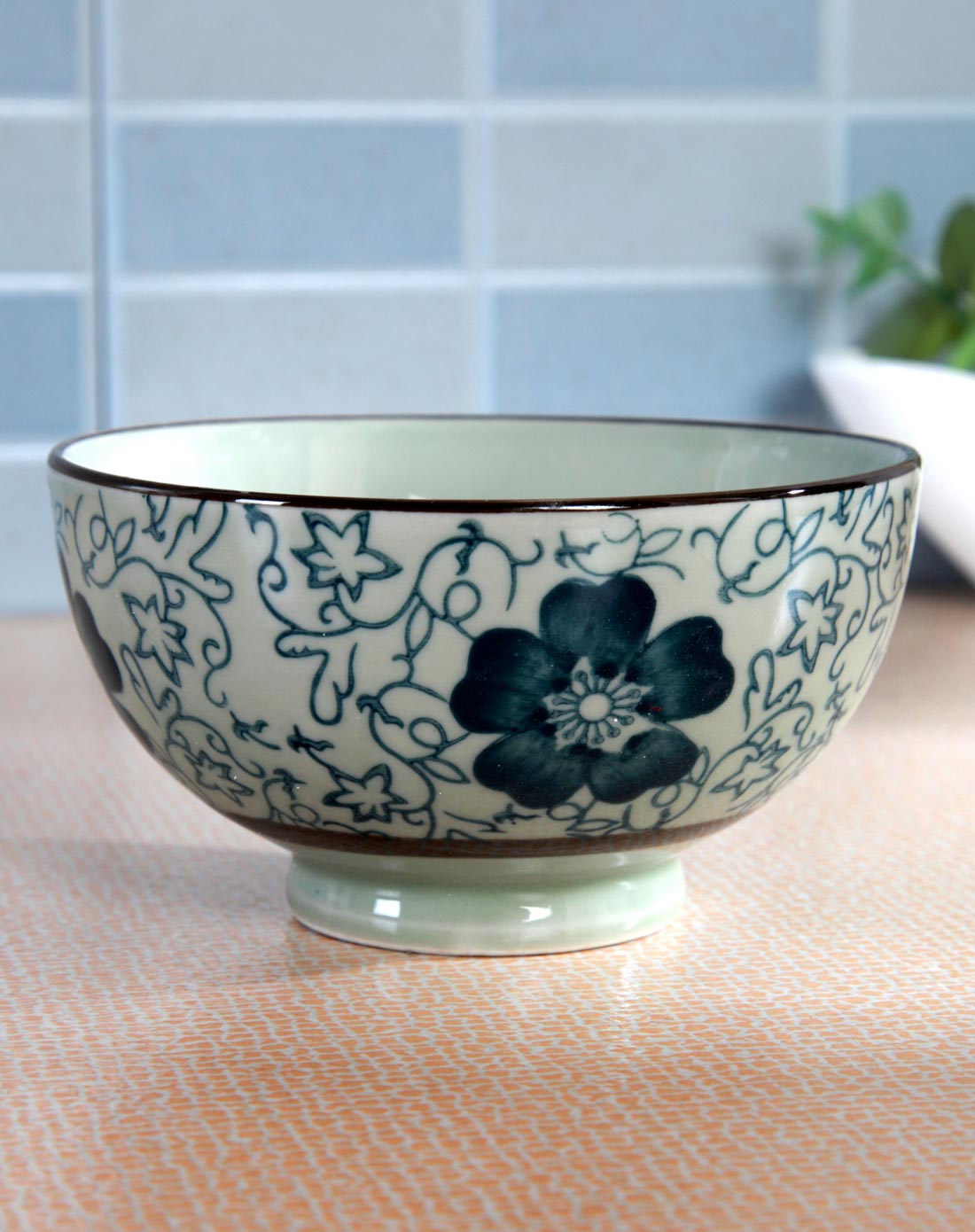 景瓷彩绘兰花碗5个入b款