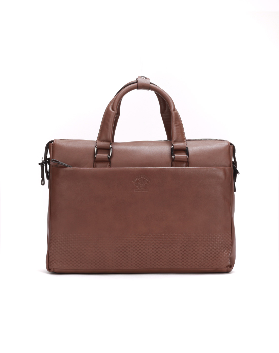 比华利保罗beverly hills polo club男款啡色牛皮时尚公文包101247