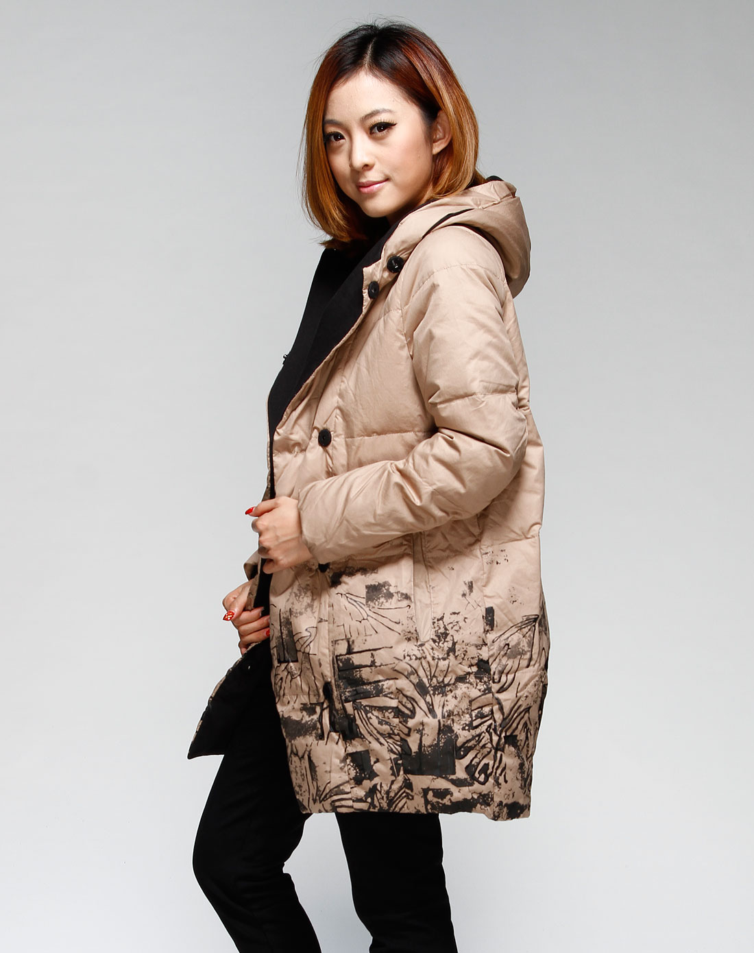 希色myscissors 女款杏色羽绒