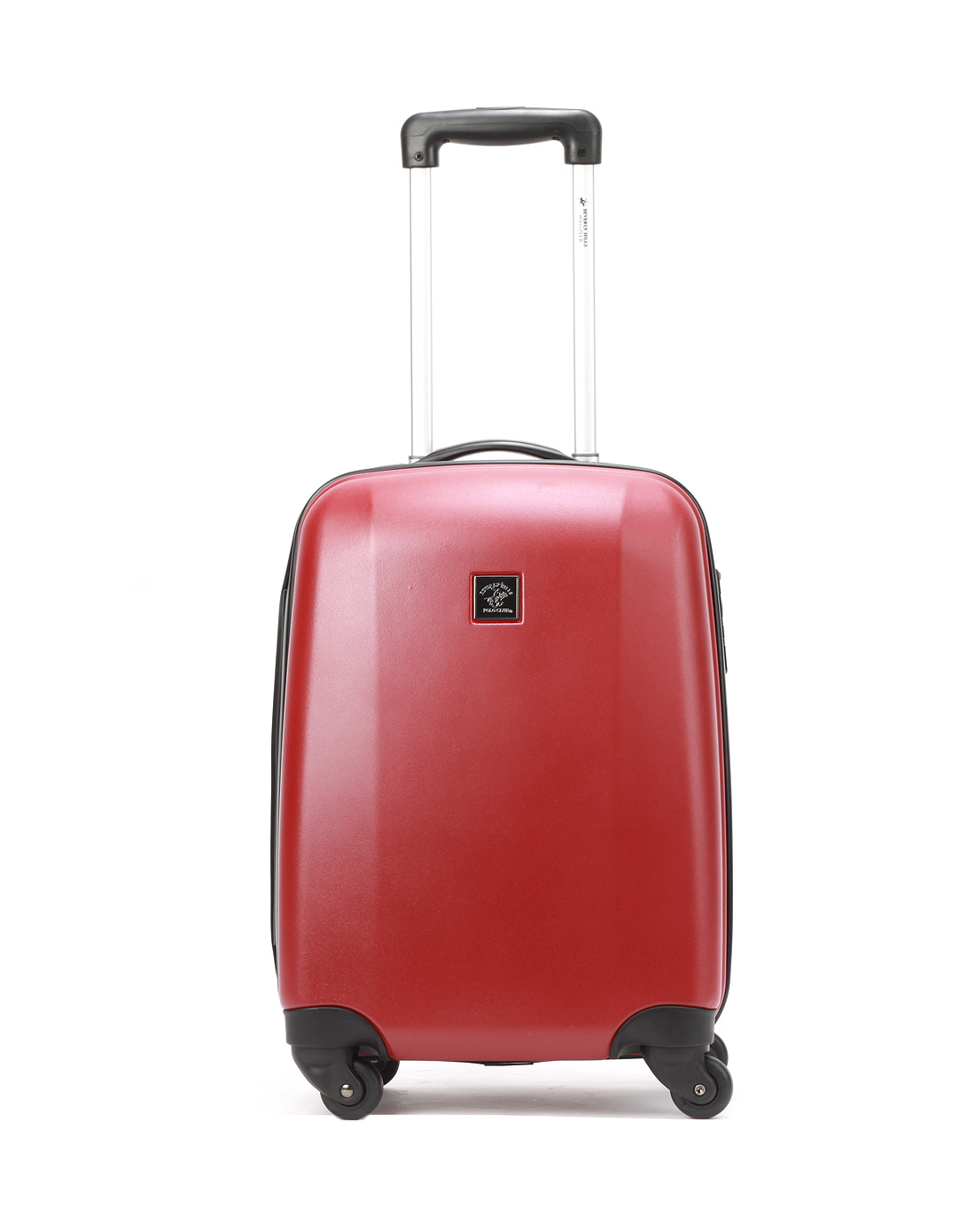 女款20寸红色pc高端镜面拉杆箱