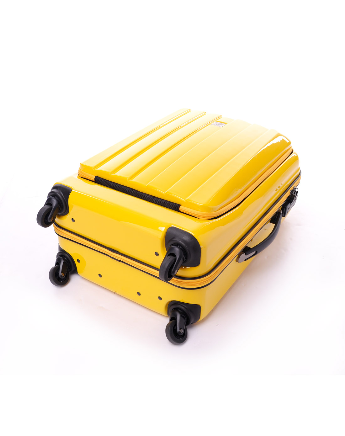 比华利保罗beverly hills polo club箱包女款26寸黄色pc高端镜面拉杆