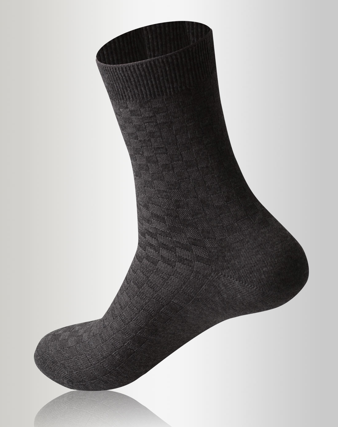 美乐仕男款灰色简约百搭袜子