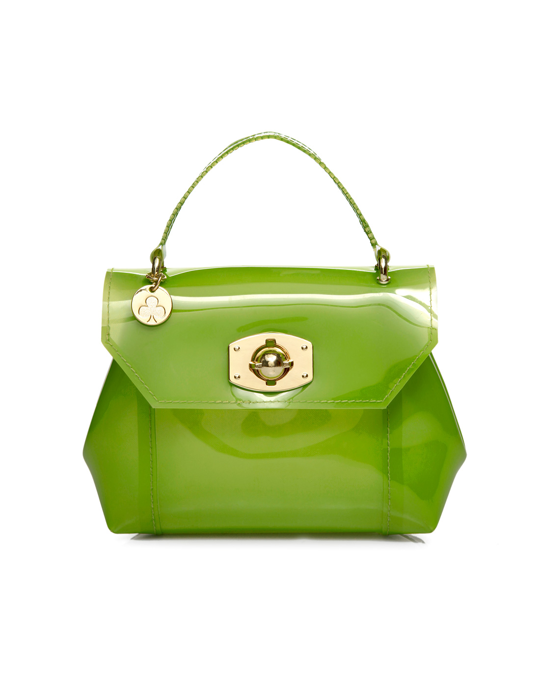 女款果绿色甜美手提包斜挎包