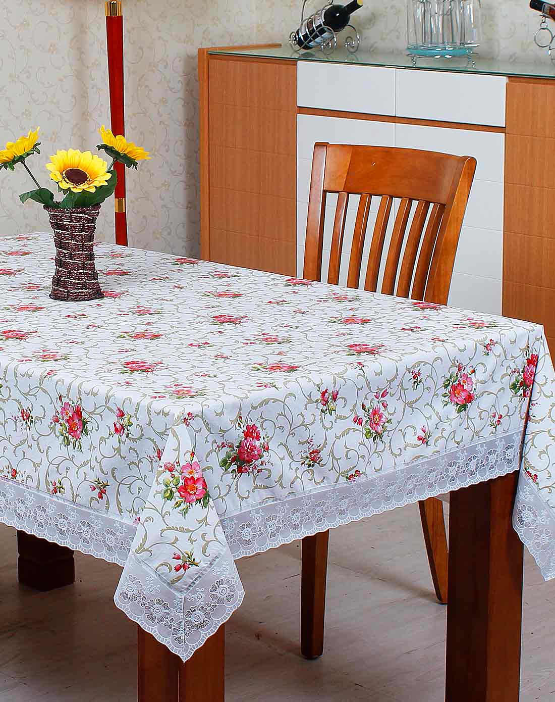 savorliving 欧式浪漫长方形花边台布