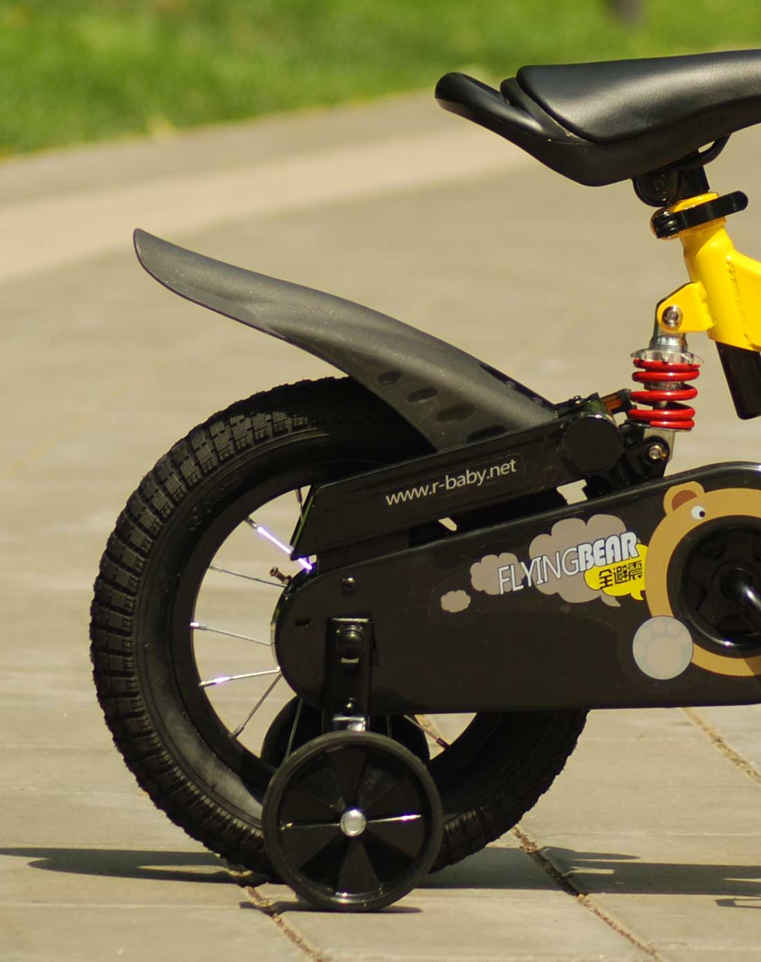 royalbaby优贝14寸小飞熊车-米黄色