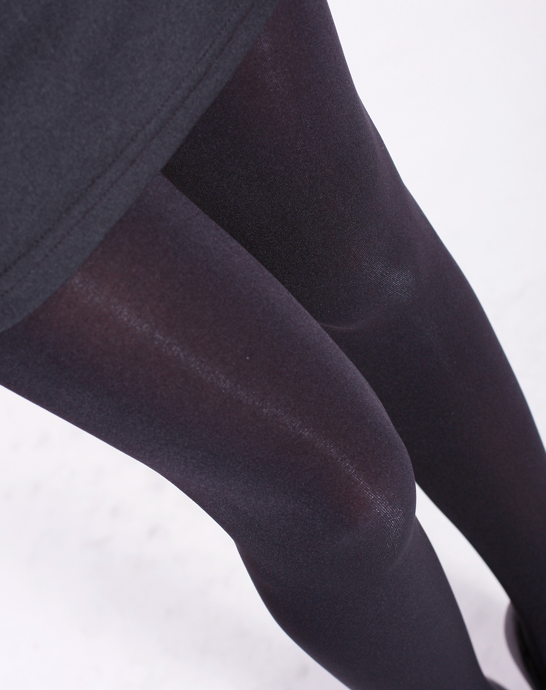 黑180d加厚天鹅绒连裤袜2双装