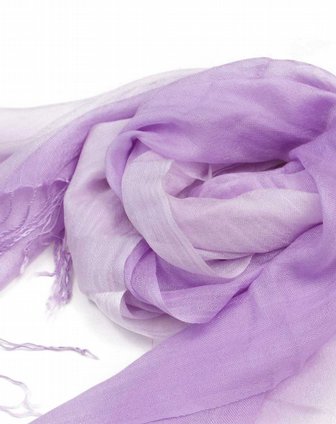 慕黛希尔配件专场女款淡紫色渐变时尚围巾062051_唯品会