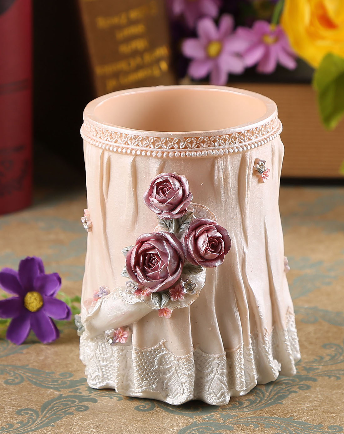 隽美家居用品专场精美家居摆件-树脂笔筒c6920922100572_唯品会