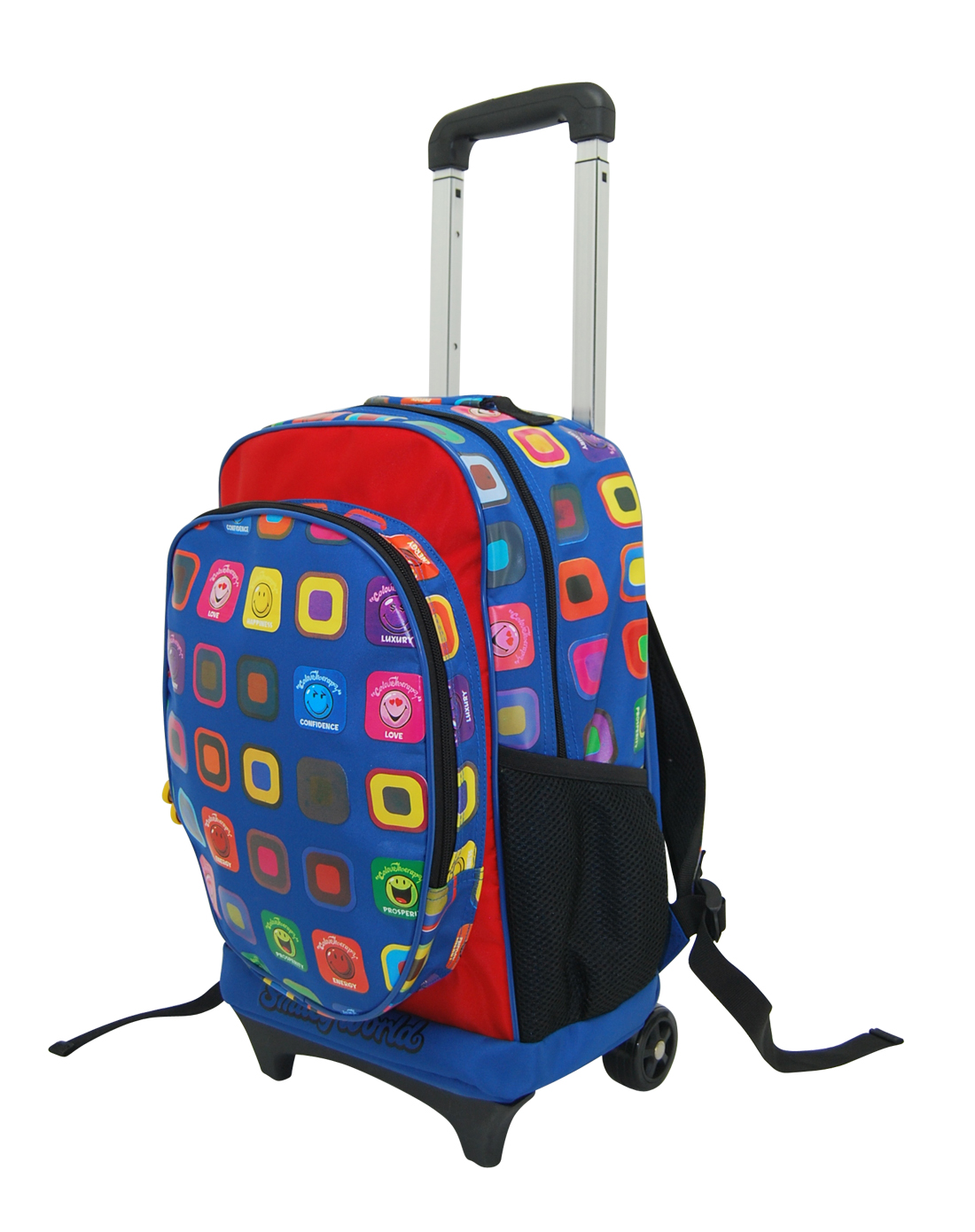 迪士尼disney&微笑宝贝smiley家居开心缤纷拉杆背囊qk-bd0018_唯品会