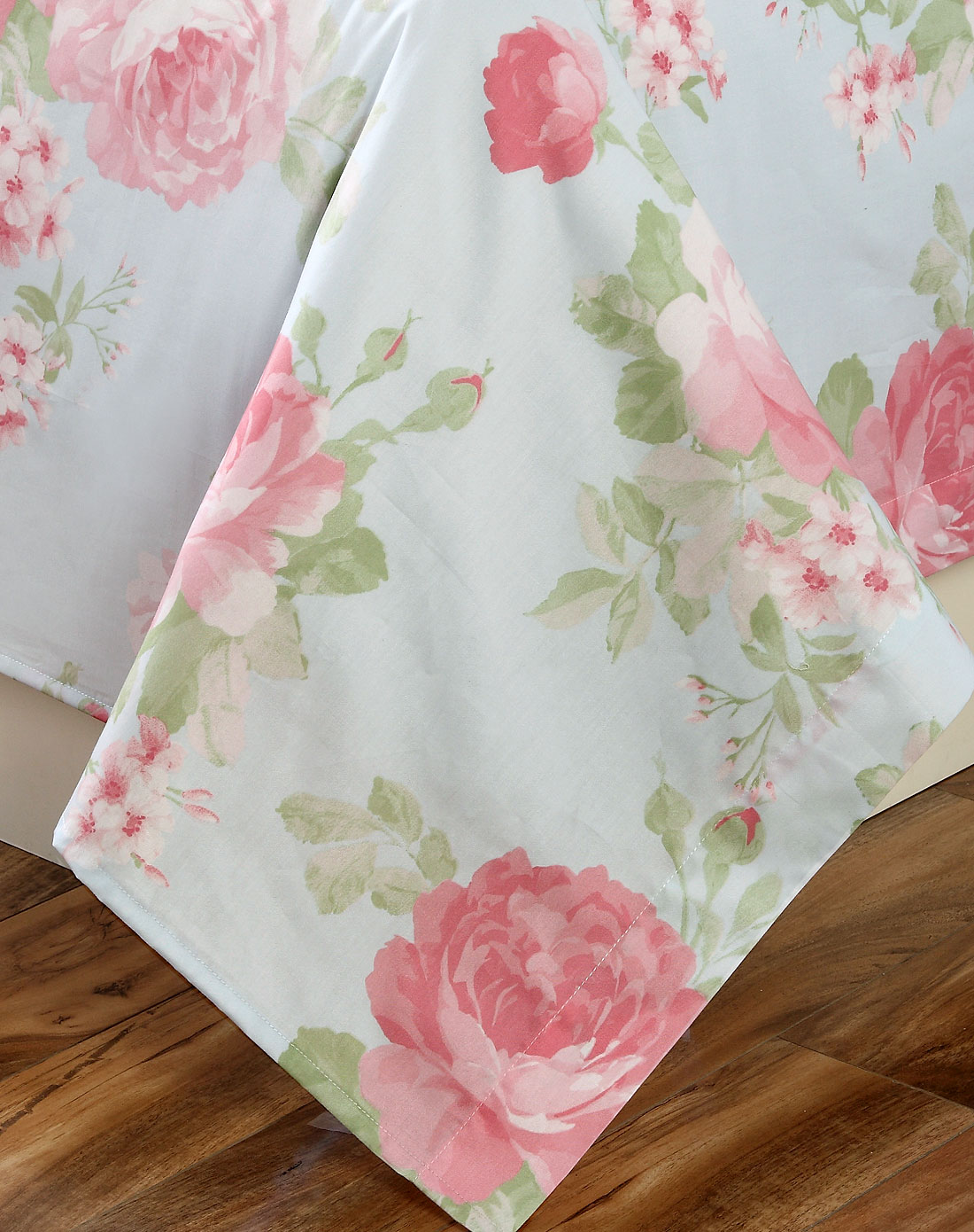 1.5米床全棉贡缎活性斜纹印花被套a版大花床单四件套-拉多娜200*230cm