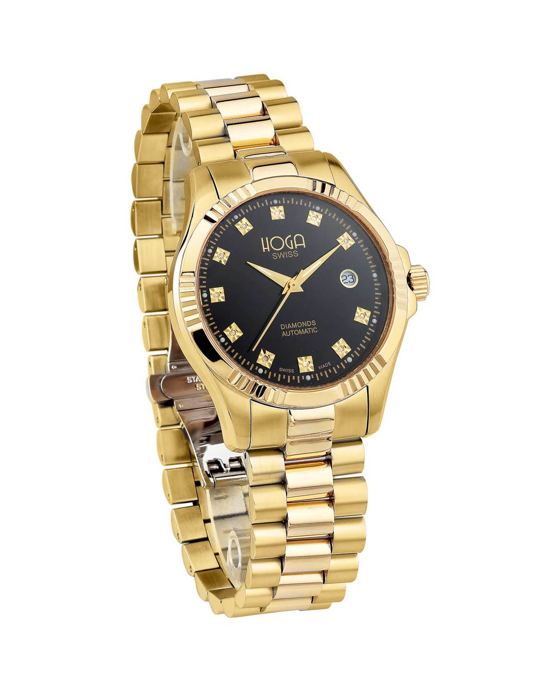 皇爵hoga金色年代真钻机械男表hg816cg001_唯品会