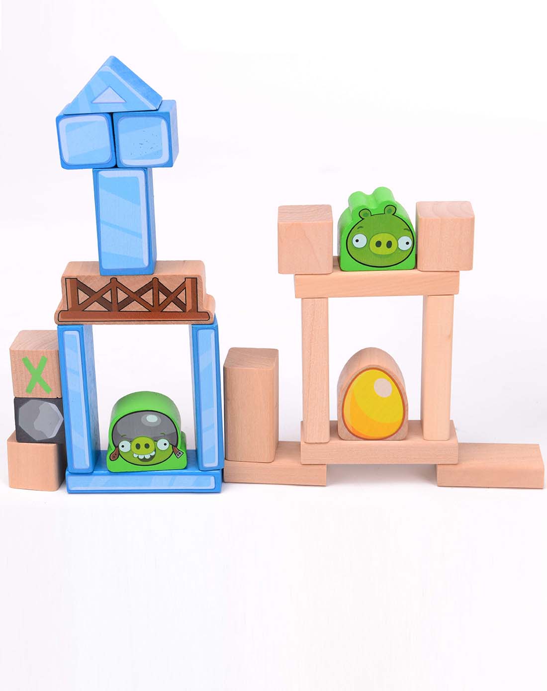 120pcs愤怒的小鸟字母积木