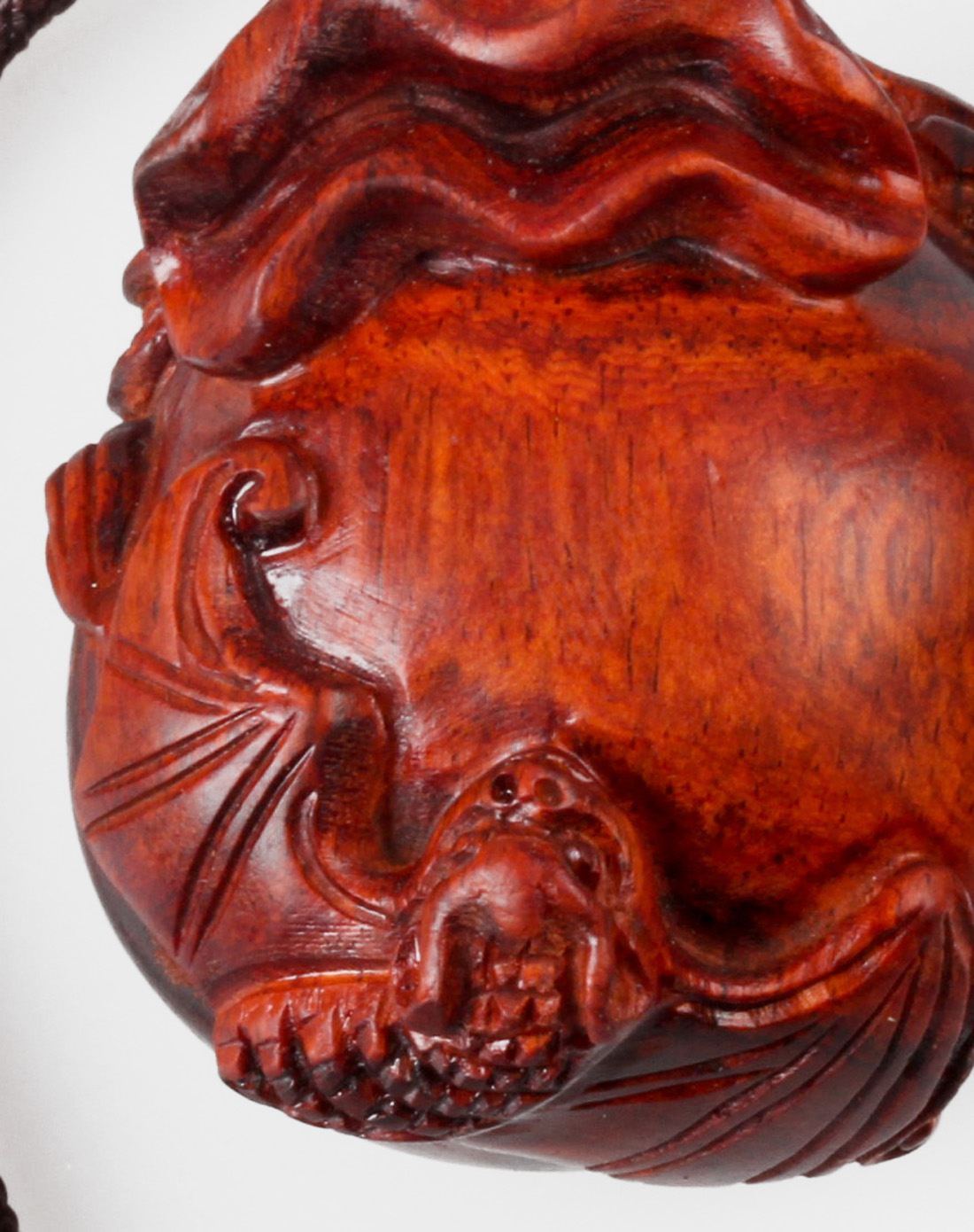 精选老挝酸枝蝙蝠手把件