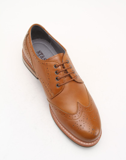 sat-星期六st&sat 黄棕色磨面油蜡感牛皮时尚单鞋ss3ssm370121_唯品会