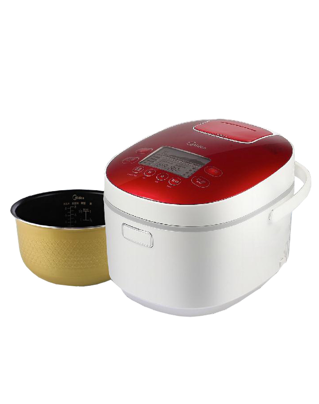 中国红高端智能蜂窝内胆4l电饭煲