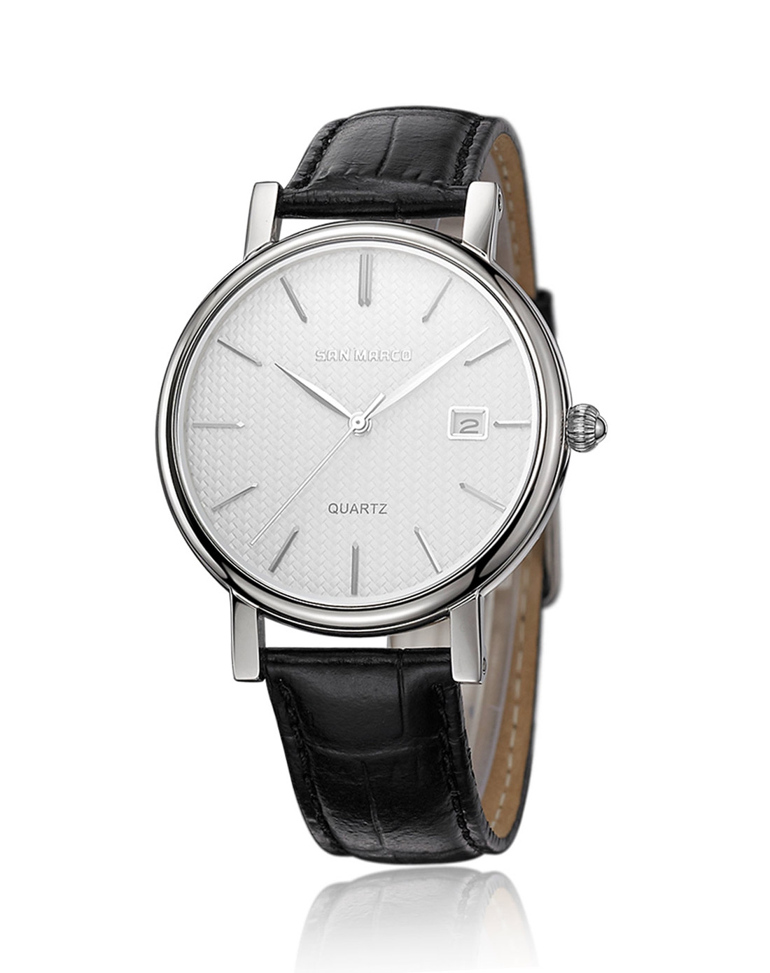 圣马可 s.marco 商界精英简约白盘腕表