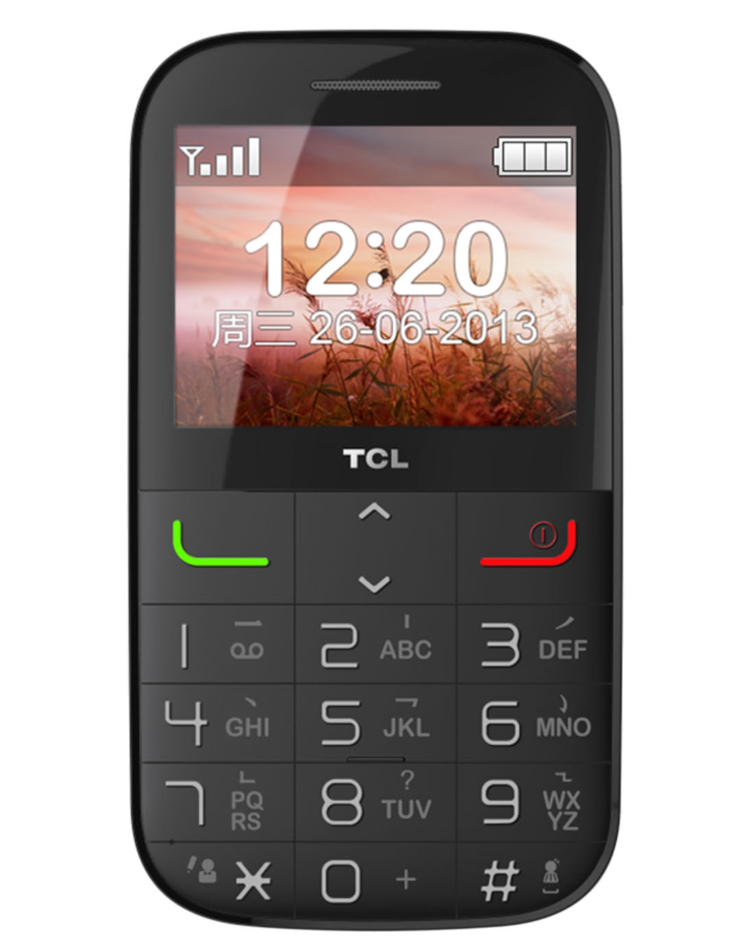 tcl i310(暗夜黑)gsm老人手机 赠送tcl原厂充电底座