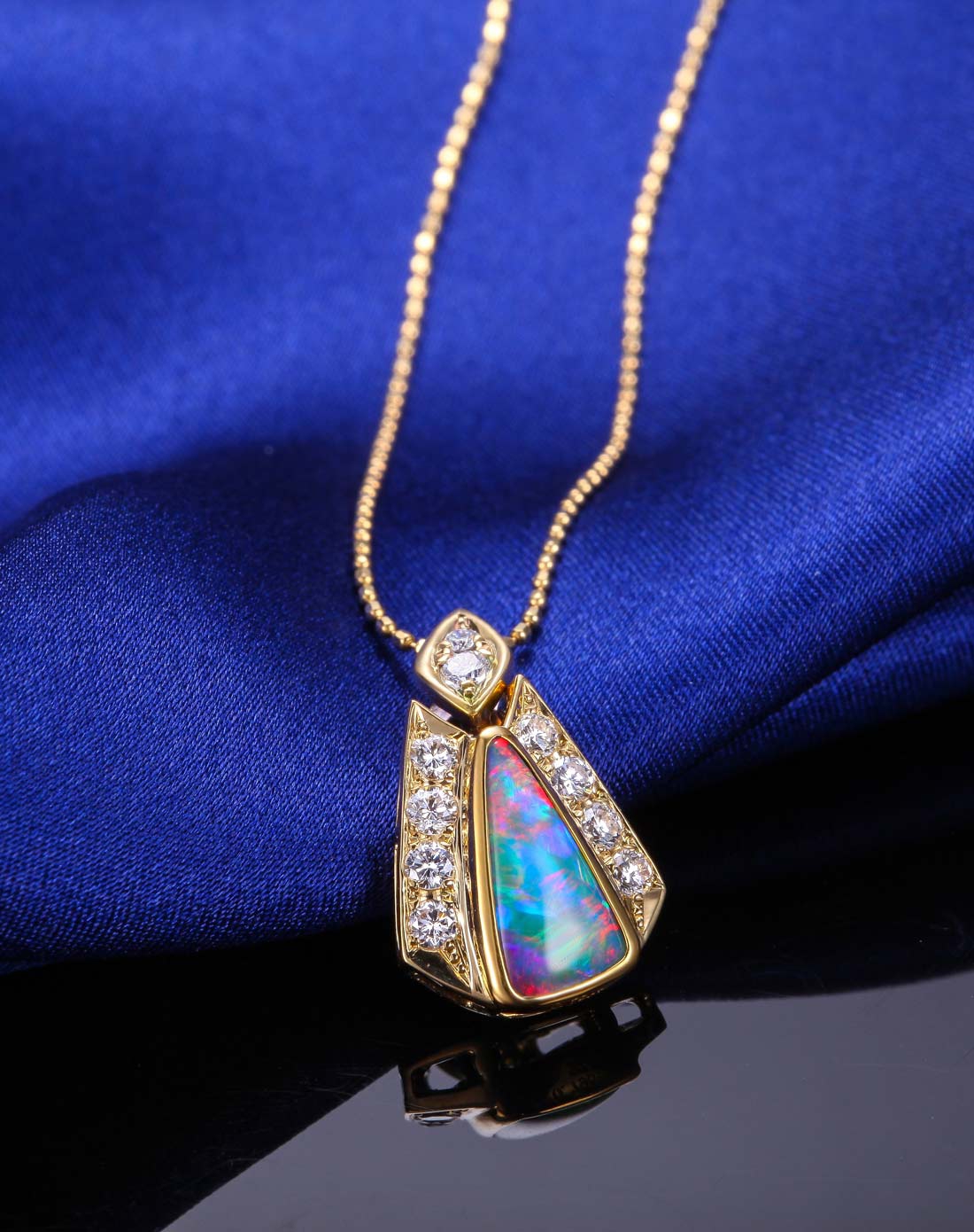 伊士蔓ilsommo黄18k金欧泊项链y.3-57_唯品会