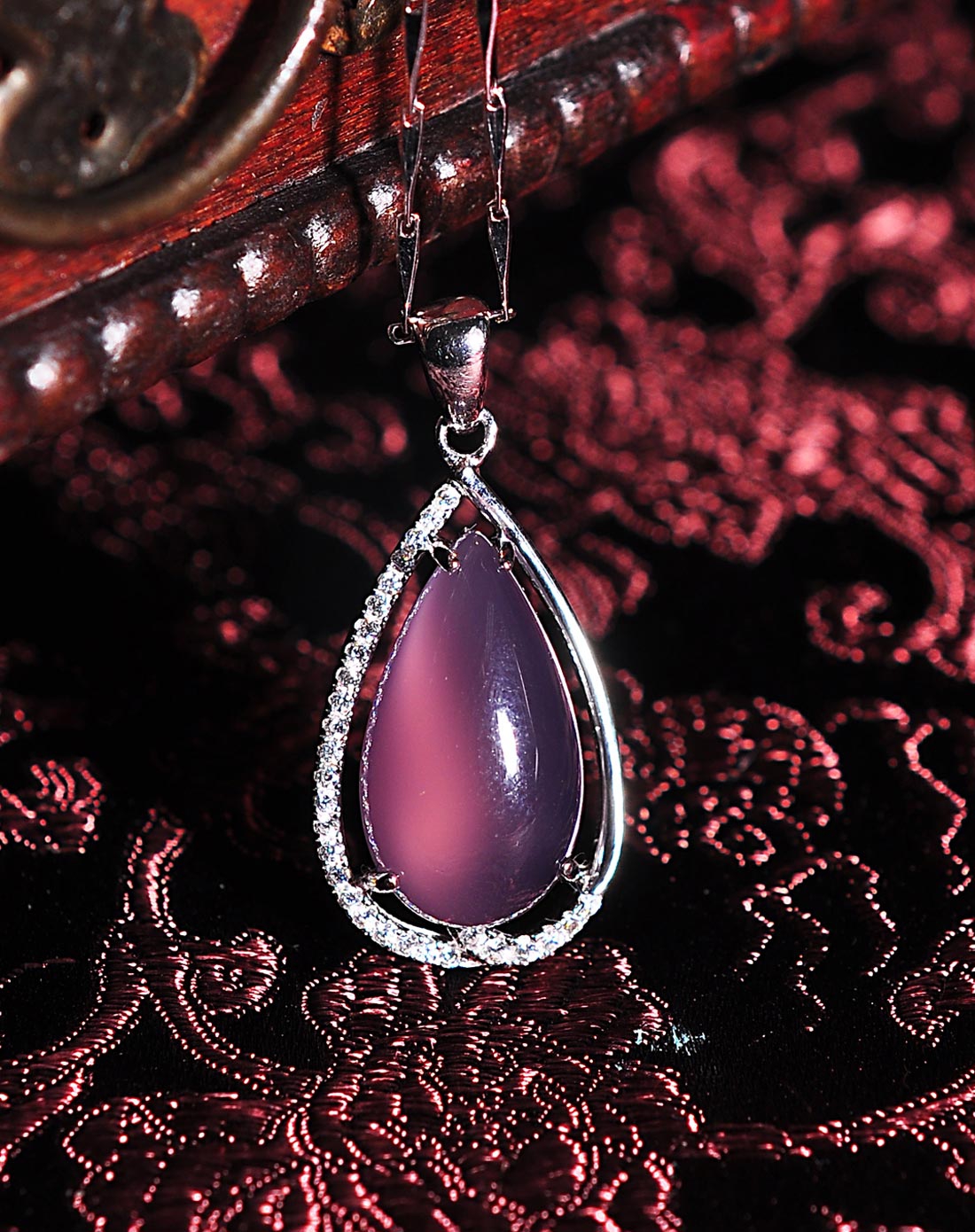 紫玉髓吊坠-紫色情怀(附证书)