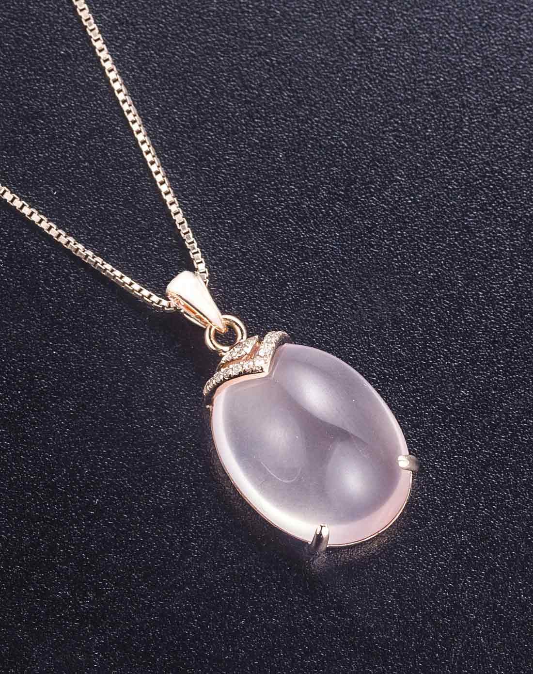 18k金芙蓉石吊坠