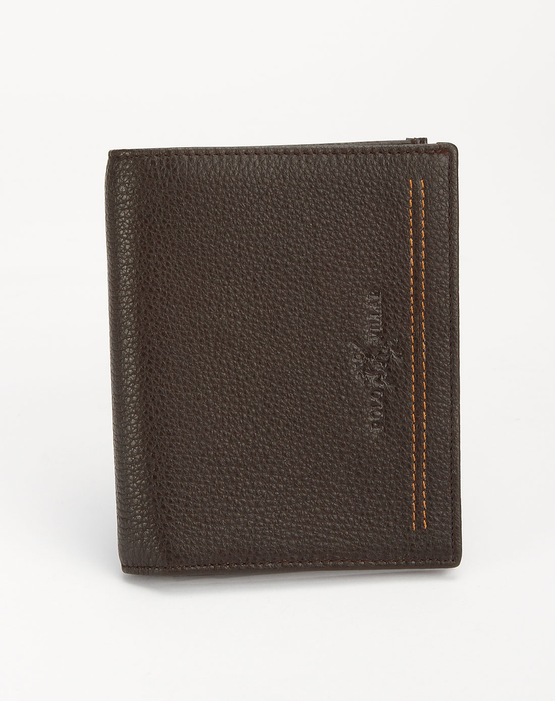 保罗威特polo villae男装专场-啡色压纹商务钱包