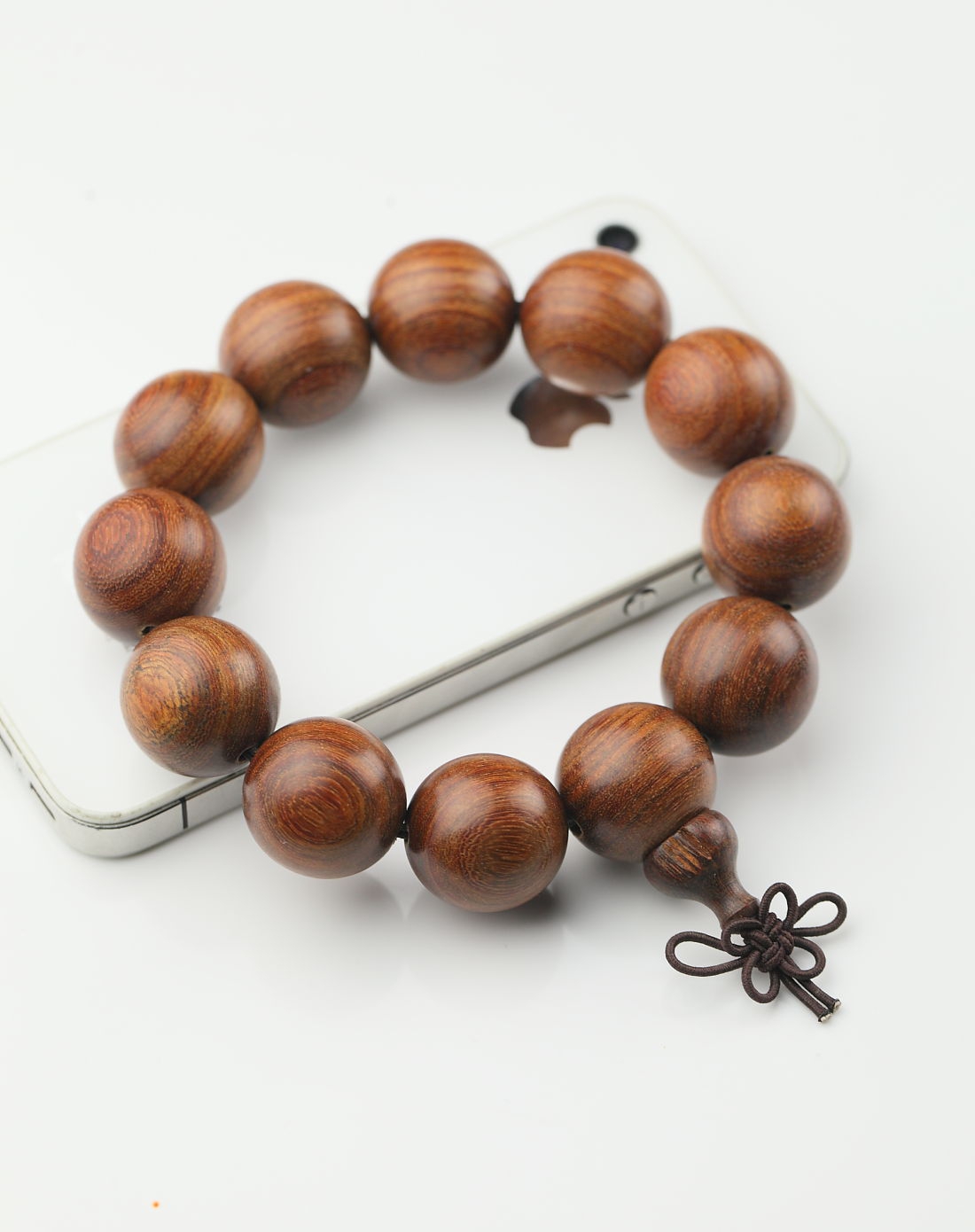 19毫米泰国天然红檀佛珠手串