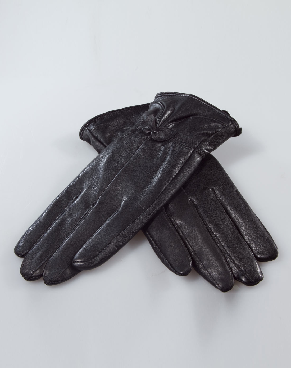 精致蝴蝶结女士羊皮手套