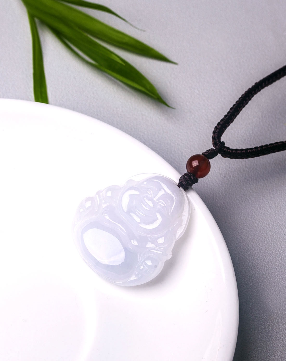 蛋清种起胶起莹玉佛挂件吊坠极品天然翡翠a货(附国检证书)