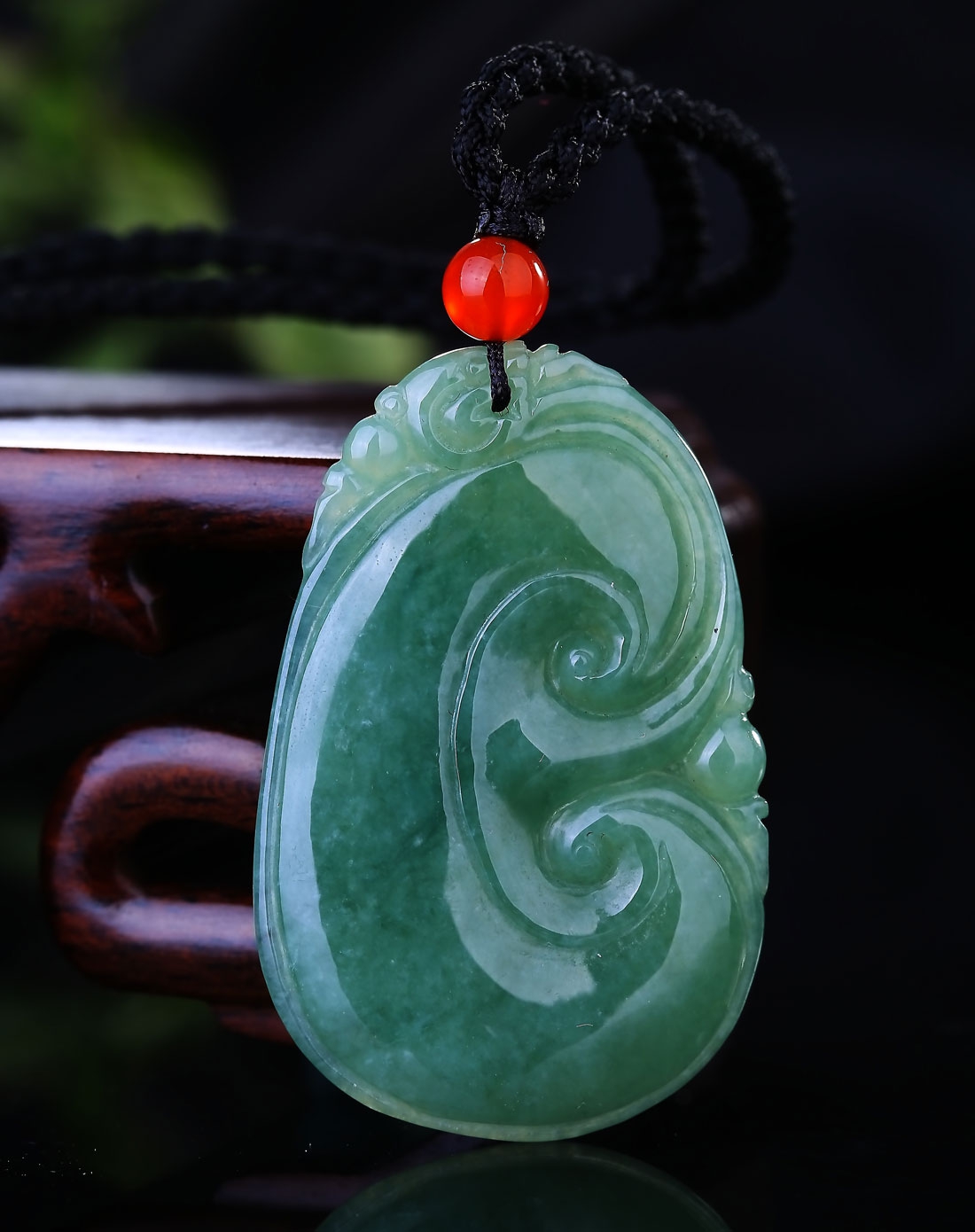 冰油青种绿色事事如意挂件