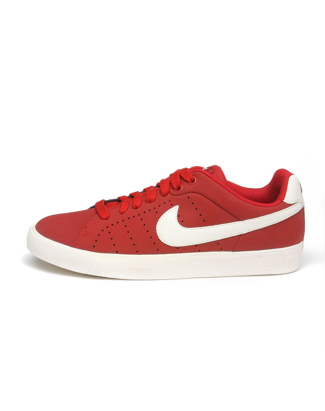 耐克nike 女款红白色绑带休闲鞋