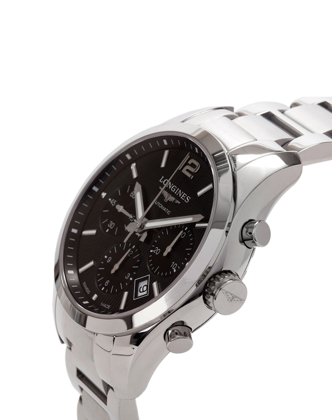 longines 浪琴 康铂系列 自动机械计时男表 l2.786.4.56.