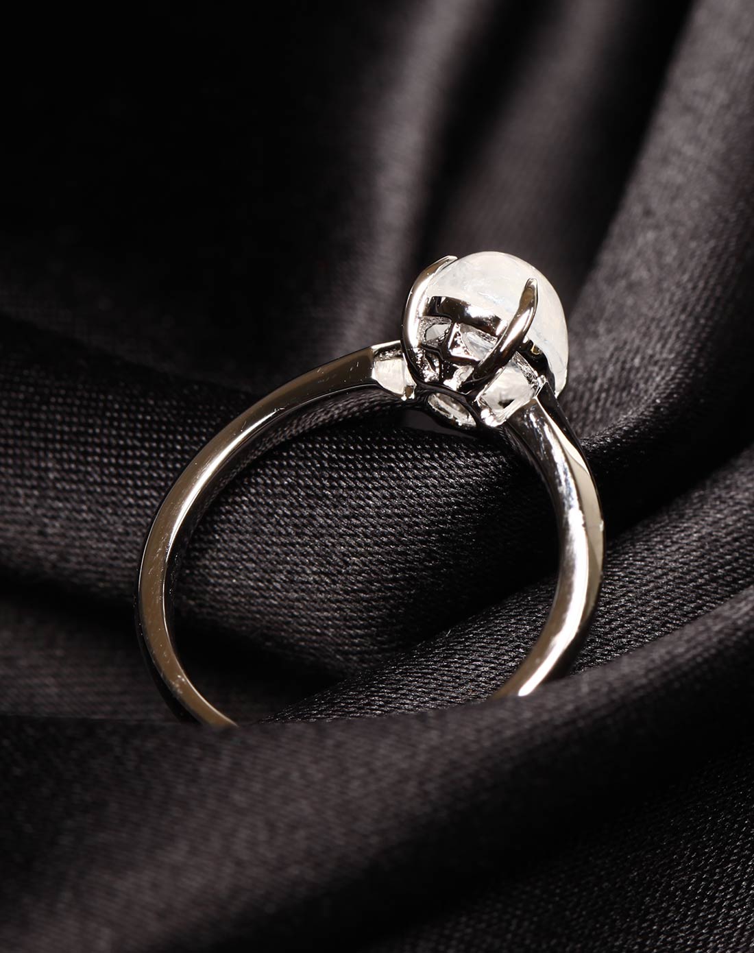 925银月光石戒指