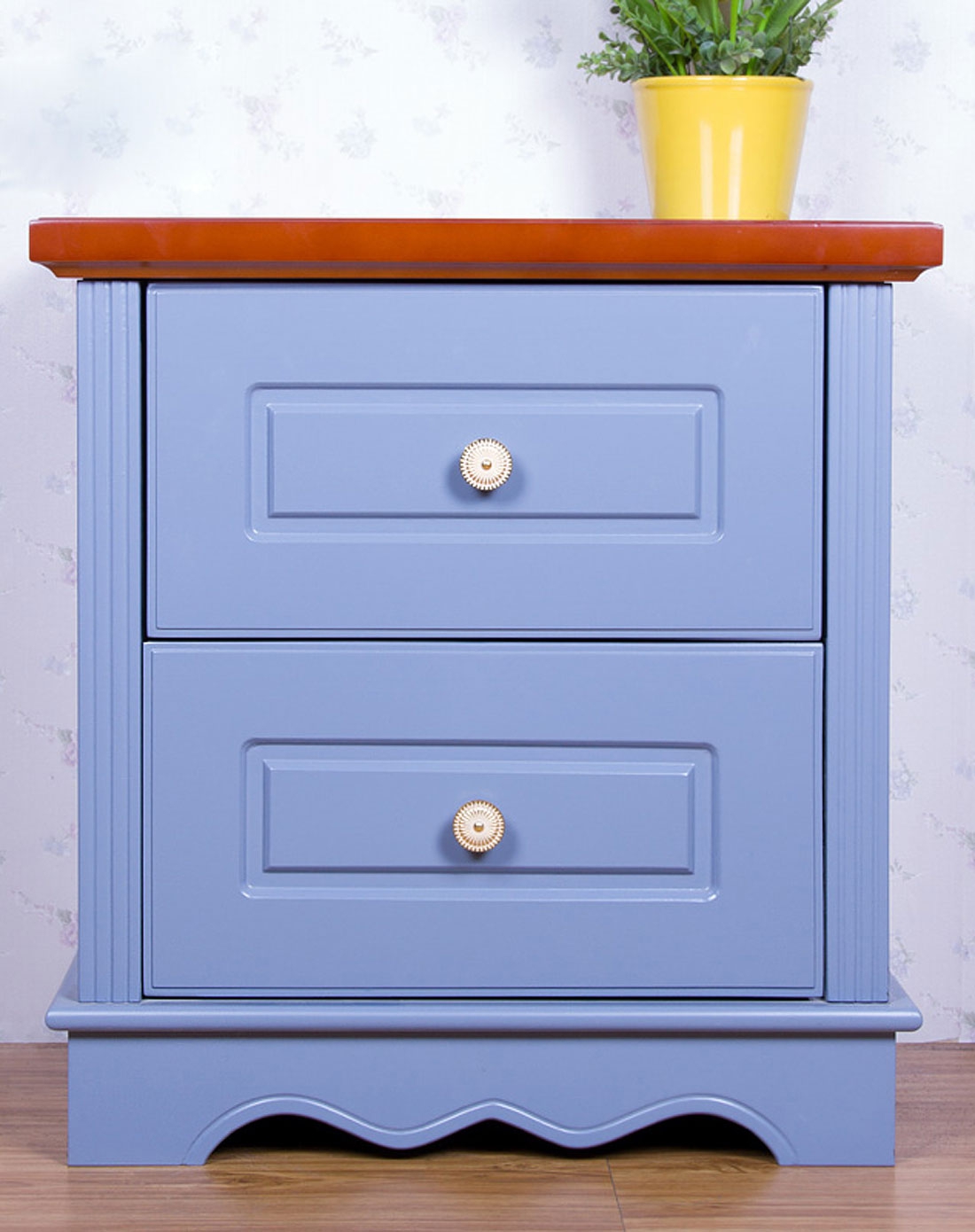 名象家具蓝色烤漆床头柜bgh02_唯品会