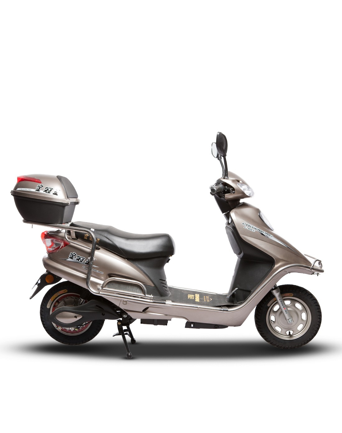 香槟色电摩款战斧系列新中鲨电动车