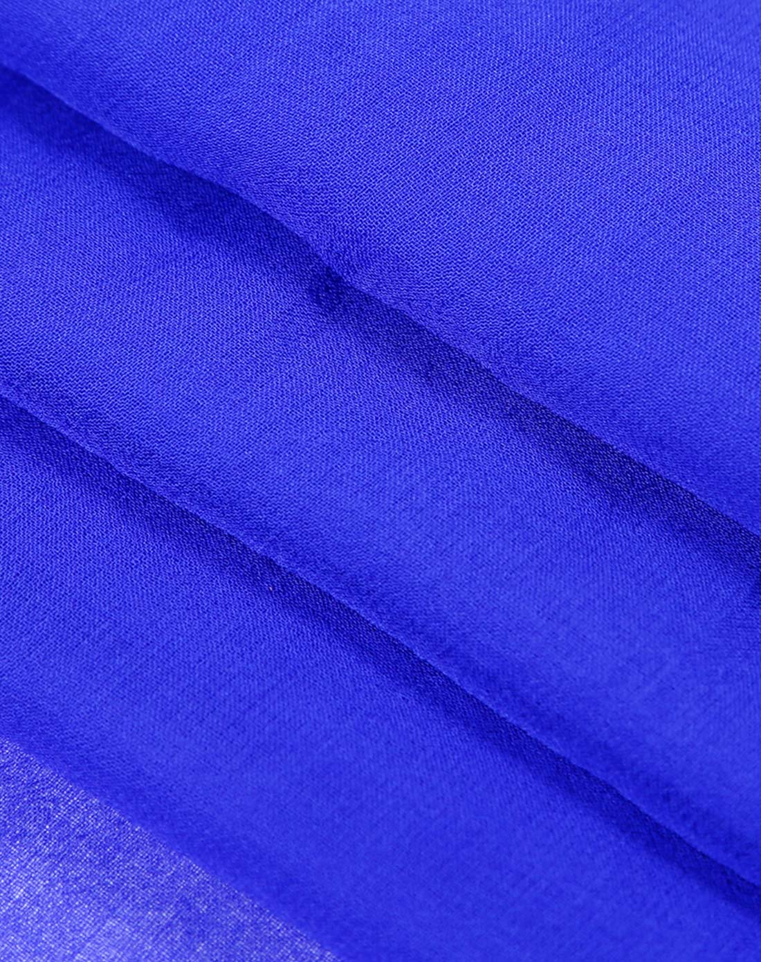 纯色真丝乔其丝巾深蓝色13号色