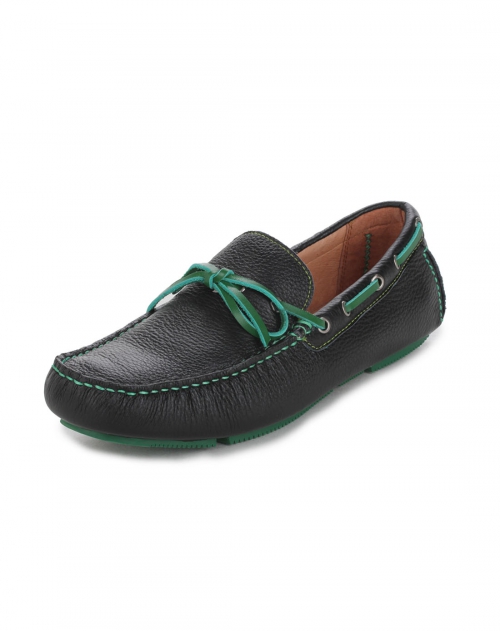 奥卡索 奥卡索/couber.g黑色休闲摔纹牛皮情侣驾车豆豆男鞋