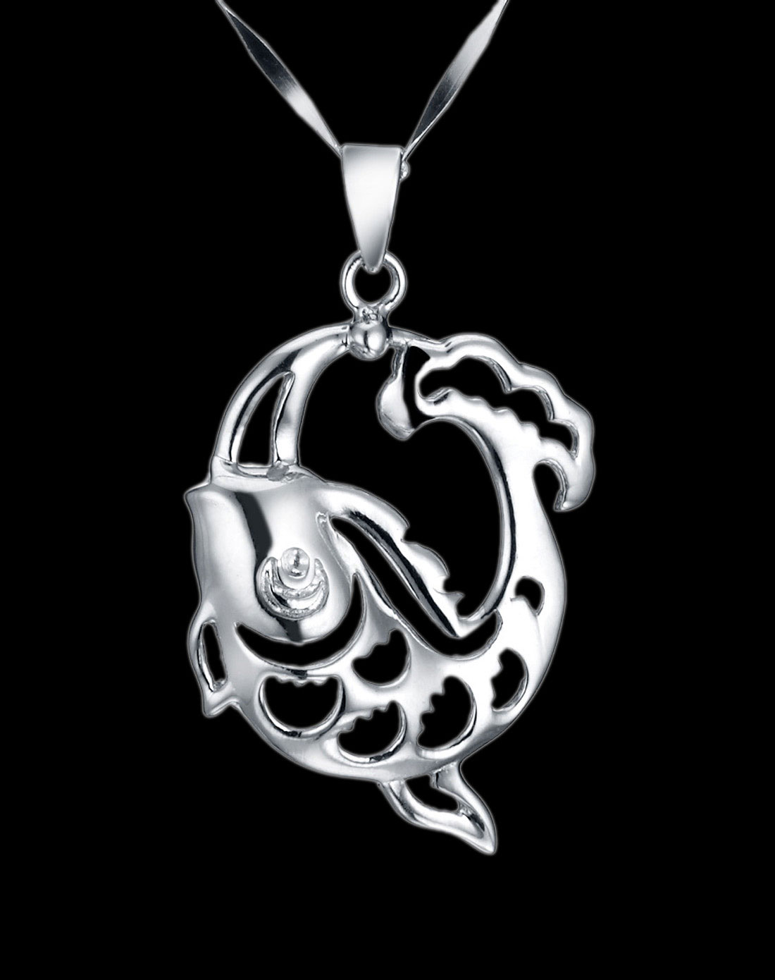 925银吊坠鱼的诉说