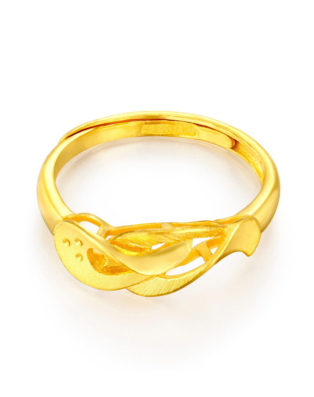 千足金囍福婚嫁系列黄金戒指(计价)3.930克