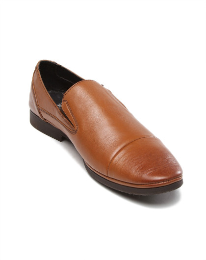 星期六st&sat 浅棕色烧焦感细摔纹牛皮时尚单鞋ss3ssm340121_唯品会