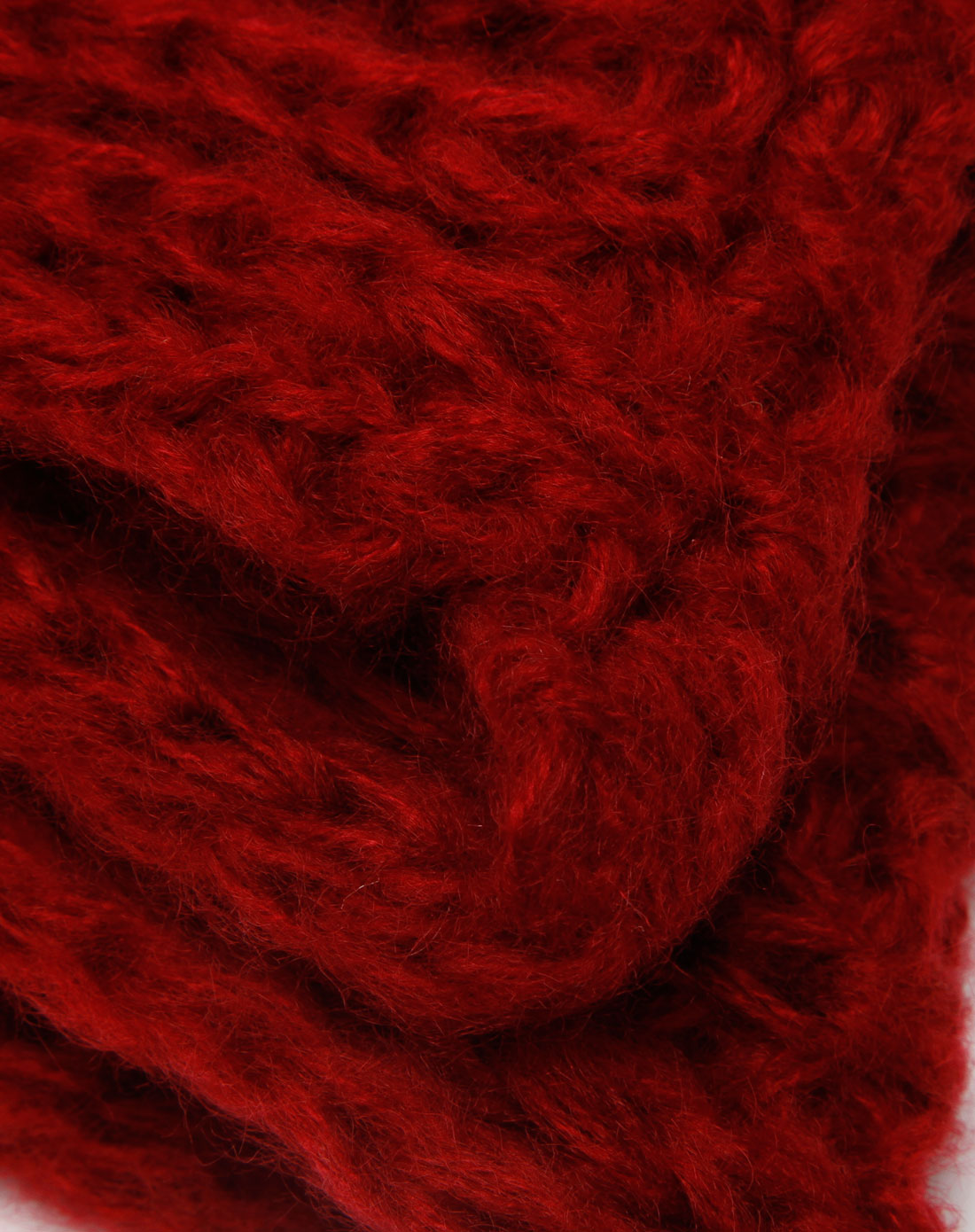 玫红色双鱼鳞纹时尚围脖