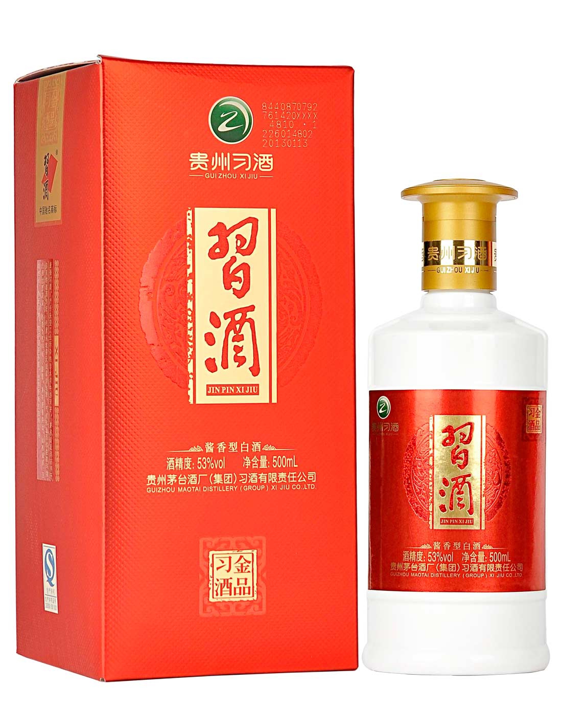知名白酒特卖专场贵州习酒-金品53°酱香型白酒 500ml6901481006519