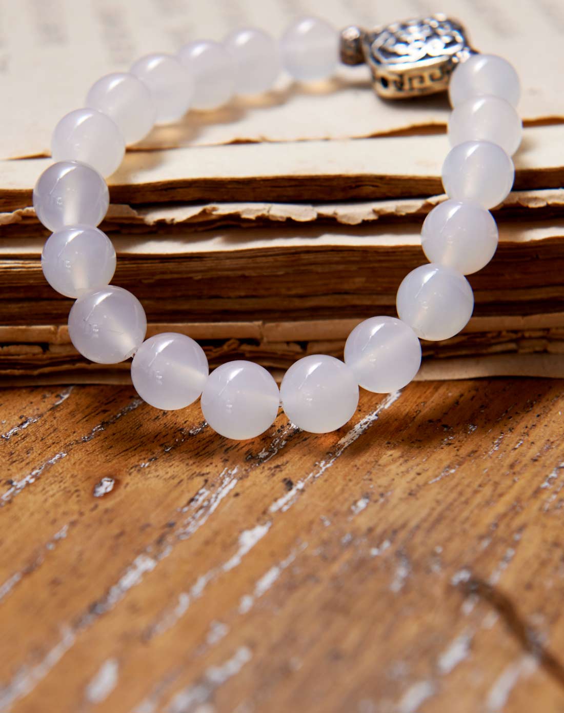 白玛曲珍淼-藏式天然白玛瑙手串bm0102080106_唯品会