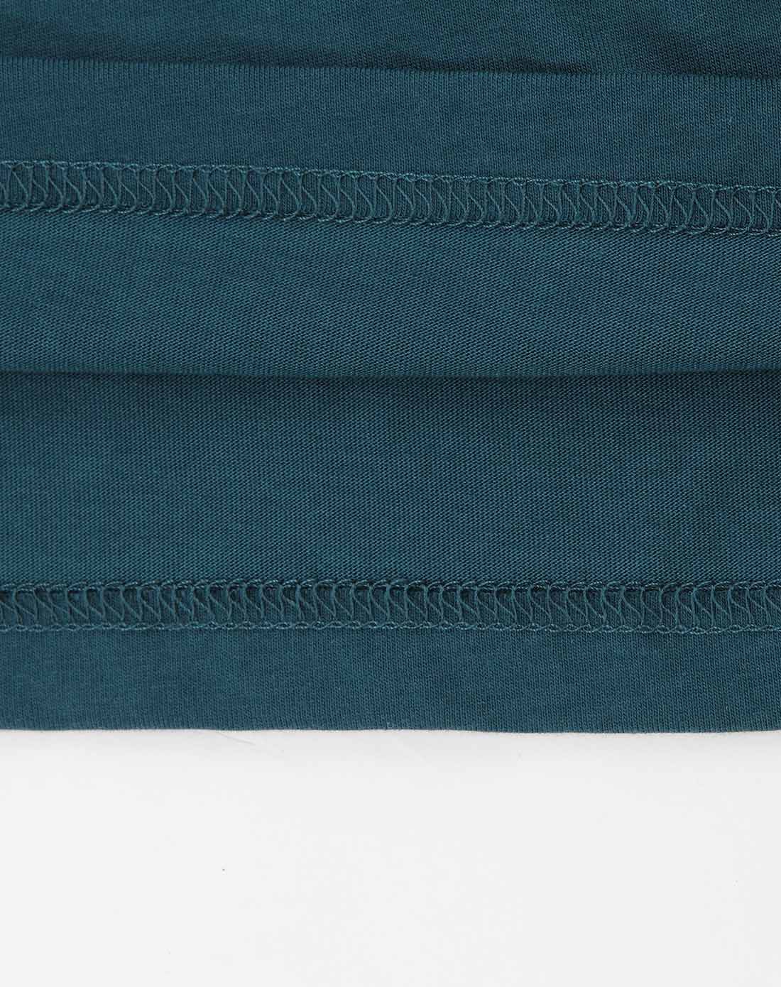 男童深海绿反领t恤