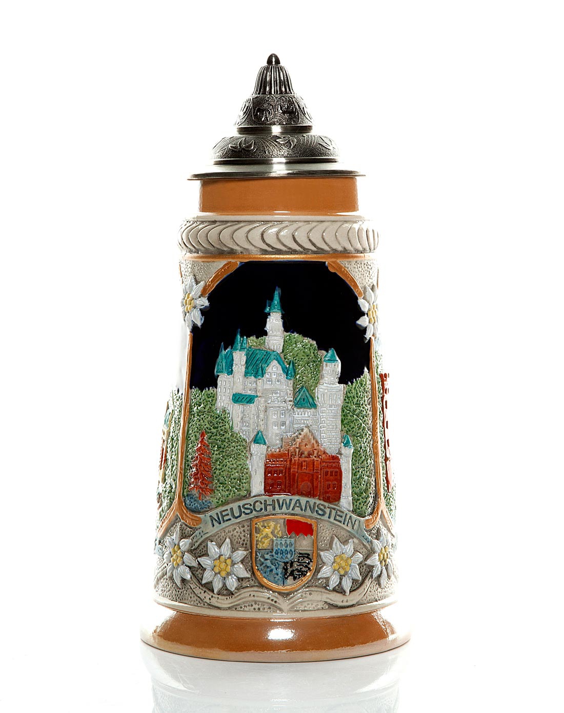 弗伦斯堡flensburger 浮雕手绘陶瓷杯0.