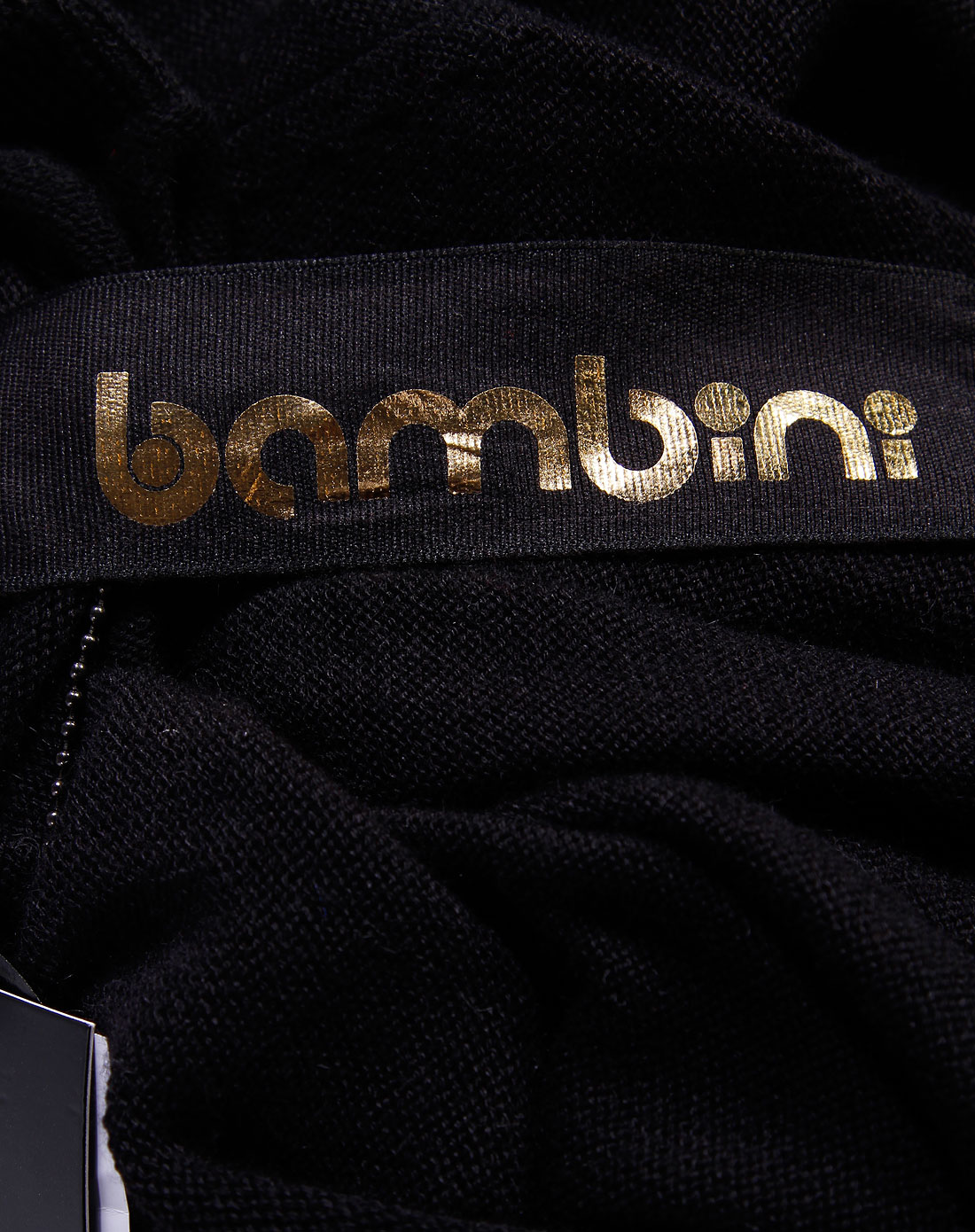 纯真传说bambini-男款黑色v领长袖打底衫