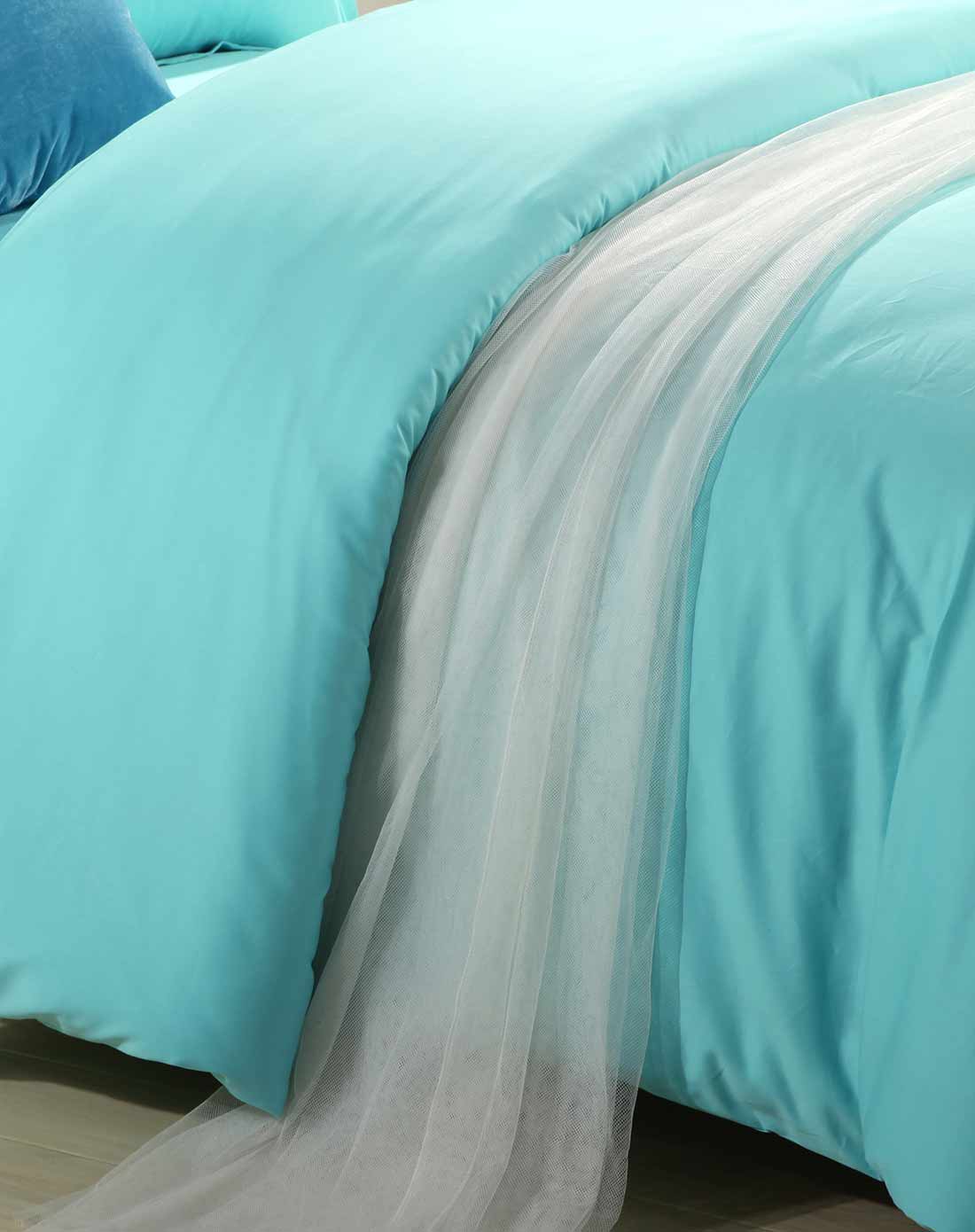 > 全棉青色被套1.5米床