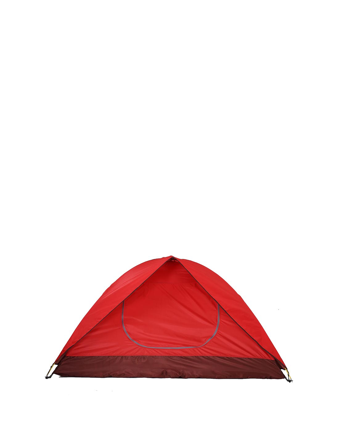 中性红色双人双层双门旅游帐篷